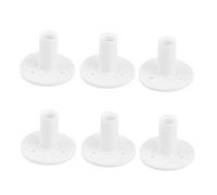 LOORGVEL 12 pièces Tee Caoutchouc pour Golf avec Base Large Accessoires pour Tapis de Practice et Tapis de Putting Blanc