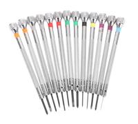 LOORGVEL 13 pièces Jeu de Tournevis Précision pour Réparation Montre Kit Horloger Portable Antidérapant Outils Multifonctions Légers pour Ouverture et Bijoux