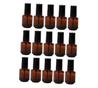 LOORGVEL 15 Pièces Flacons Vernis à Ongles Verre avec Brosse Bouteilles Vides Étanches pour Cosmétiques Stockage Portable pour Voyage et Usage Quotidien