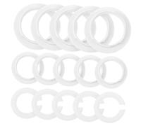 LOORGVEL 15 pièces Kit Anneaux Adaptateurs pour Abat-jour et Réducteur vers Plastique Ignifuge Supports de Douille Résistants et Faciles à Installer