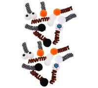 LOORGVEL 16 pièces Kitten Interactive Spiral Spring Toys Plush Coil Chew Toys for Indoor Cats Teething Relief and Hunting Play Halloween and Christmas Festive