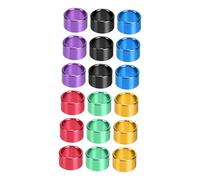 LOORGVEL 18 pcs Bagues Identification Pigeon Aluminium Colorées Anneaux Légers pour Pattes Oiseaux de Volière Marqueurs Pratiques pour Repérage et Séparation des Espèces Couleur Aléatoire