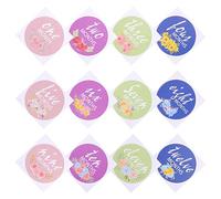 LOORGVEL 1ensemble Set De Stickers Mensuels pour Autocollants De Croissance pour Nouvelles Naissances Décalques De Mois pour Capturer Les Jalons du Année