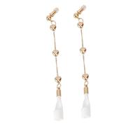 LOORGVEL 1Paire Boucles Oreilles Pendantes Forme de Cœur pour Écouteurs Design Élégant et Polyvalent Parfaites pour Toutes les Occasions