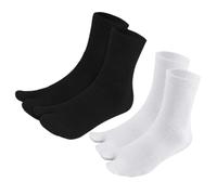 LOORGVEL 2 Chaussettes Séparatrices Orteils Silicone et Hommes Mi Montantes Antidérapantes Confort Respirant Lot de Noir et Blanc Adaptées Aux Chaussures Décontractées