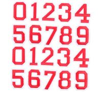 LOORGVEL 2 ensembles Autocollants Numériques Thermocollants DIY pour T-shirts de Rouge Décoration Tenue Foot Patchs Autocollants pour Vêtements Sportifs