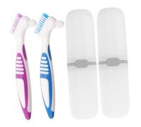 LOORGVEL 2 ensembles Set de Étuis de Voyage pour Brosse à Dents Portable et Multi Usage pour Soins Personnels et Nettoyage Appareils Dentaires