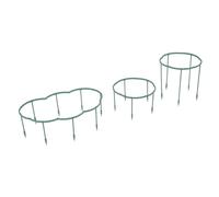LOORGVEL 2 Ensembles Support pour Plantes Grimpantes Double Empilable Tuteurs pour Orchidées et Plantes Vertes Piquets Courts et Longs et Facile à Installer