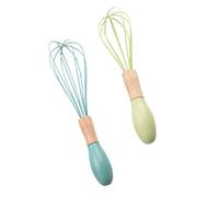 LOORGVEL 2 pièces Batteur Œufs Manuel Silicone avec Manche Ballon pour Cuisine Rapide et Nettoyage Facile Couleur Aléatoire Couleur Aléatoire