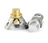 LOORGVEL 2 pièces Bouchons à Vin Acier Inoxydable Bouchon Vide à Double Oreille avec Échelle de Scellant Étanche pour Bouteilles de et Vin Couleur Dorée