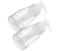 LOORGVEL 2 pièces Bouteille Pulvérisateur de Lot de Flacons Plastique Transparent pour Shampooing Sec et Coiffure Pratique et Compact