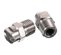 LOORGVEL 2 pièces Buse de Brumisation pour Arrosage Jardin et Lavage Auto Buse Ventilateur à Basse Pression pour Refroidissement Humidification et Nettoyage Industriel