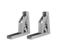 LOORGVEL 2 Pièces Charnières Invisibles Pliantes pour Portes Armoires Charnières Robustes à Bras Court Support Angle pour Bureaux et Placards Lot de Adaptées Aux Meubles Angle