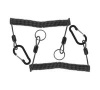 LOORGVEL 2 Pièces Corde de Perte Lanière Rétractable Spirale pour Outils Accessoire de Sécurité pour Activités Nautiques