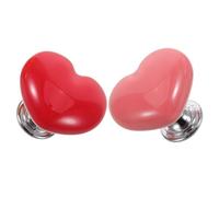 LOORGVEL 2 Pièces Couvercle de Bouton de Démarrage de Cœur pour Voiture, Matériau Céramique Résistant à L'usure, Protège et Améliore L'intérieur du Véhicule