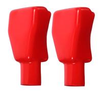 LOORGVEL 2 Pièces Couvre Borne Batterie Voiture PVC Rouge Protection Isolante Flexible pour Borne Positive Résistant et Antidérapant