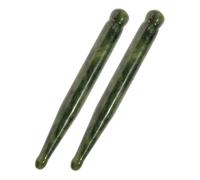 LOORGVEL 2 pièces de Massage Jade Naturel Outil Gua Sha pour Massage Facial et Détente des Tensions Oculaires Fatigue et Points Acupuncture