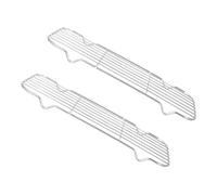 LOORGVEL 2 pièces Drainage Acier Inoxydable Support de Cuisson et Refroidissement Multifonction pour Viande Légumes Résistant et Polyvalent pour Four et Grillade