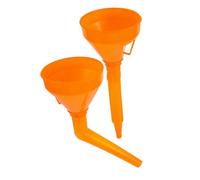 LOORGVEL 2 Pièces Entonnoir Carburant Voiture Long Bec Multifonctionnel avec Tube et Bec Courbé Sans Mains Résistant à Usure pour Remplissage Facile Fuite