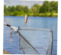 LOORGVEL 2 Pièces Filet de Pliable avec Tête Triangulaire Solide Manche Acier Inoxydable Filet Robuste pour Truite Bar et Poisson Chat Eau Douce et