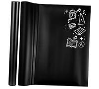 LOORGVEL 2 pièces Film Tableau Adhésif Noir Autocollant Ardoise Autocollante pour Bureau École et Cuisine Surface Lisse Réutilisable et Découpable pour Notes et Messages