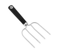 LOORGVEL 2 pièces Fourchettes à Viande Barbecue Acier Inoxydable Fourche à Dinde Renforcée Dents pour Levage et Découpe Accessoires de Gril Résistants et avec Manche Lisse et Suspension