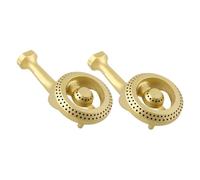 LOORGVEL 2 Pièces Gas Stove Burner Head Replacement Cast Iron Stove Cap for Even Flame Control and Easy Installation in Kitchen Cooking