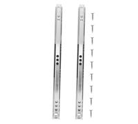 LOORGVEL 2 Pièces Glissières Tiroir Miniatures Doubles Directions Acier Robuste pour Meubles Coulissants Glissière Rail Coulissant Meuble Lot