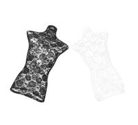 LOORGVEL 2 pièces Housse Dentelle Décorative pour Mannequin Féminin Lot de Texture Fine Facile à Installer pour Présentation Mode et Accessoires Boutique