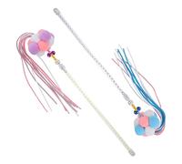 LOORGVEL 2 pièces Kit Interactif de Baguettes à Chat Couleurs Pastel et Stimulant pour Accessoire pour Changer Les Comportements de Morsure