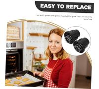 LOORGVEL 2 pièces Kit Remplacement Bouton Allumage BBQ Capuchon Dallumeur pour Barbecue et Foyer Installation Rapide pour Allumeur à Bouton Poussoir Compatible Multiples Grills Gaz