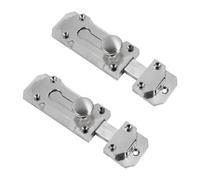 LOORGVEL 2 pièces Loquet de Porte de Zinc Massif Targette Robuste à Glissière pour Sécurité Intérieure et Extérieure Facile à Installer Design Ergonomique
