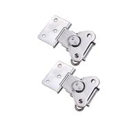 LOORGVEL 2 Pièces Lot de Loquets Fer Robuste Fermeture à Ressort pour Boîtes à Outils Coffres et Armoires Surface Lisse Antirouille Serrure Rotative Sécurisée