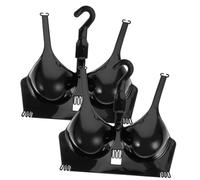 LOORGVEL 2 Pièces Lot de Mannequins Présentoirs Soutiens Gorge avec Cintres Supports et Portables pour Boutique de Vêtements Pratique et Stable