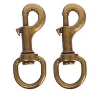 LOORGVEL 2 pièces Mousquetons Pivotants Alliage pour Collier de Chien et Chat Accessoires de Harnais avec Attache pour Laisse de Traction Résistants et Anticorrosion Bronze Vintage
