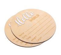 LOORGVEL 2 pièces Panneau Annonce Naissance en Naturelle pour Plaque Naissance Personnalisée pour Hôpital Décor Photo