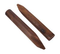 LOORGVEL 2 Pièces Piquets Bois Traité pour Clôture de Jardin Bordure Paysagère Piquets Solides pour Massifs et Allées Extérieures Protection Naturelle des Plantes