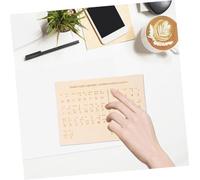 LOORGVEL 2 pièces Planche Alphabet Braille avec Points Surélevés Outil Éducatif Montessori pour Apprentissage et Enseignement Du Braille Support Lecture et Éducation Adaptée