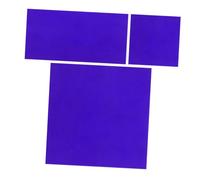 LOORGVEL 2 Pièces Plaques Verre Cobalt Outil Expérimental Chimie Test Flamme Métalliques pour Écoles et Universités