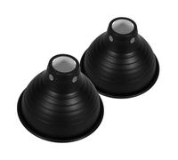 LOORGVEL 2 Pièces Reptile Lampshade Protector Dome Heat Lamp Cover For Terrariums Heat Resistant Reptile Heating Lamp Shade With Reflective Surface And Enhance Light Focus