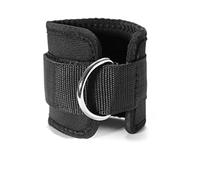 LOORGVEL 2 pièces Sangles Cheville Fitness Ajustables Coton avec Anneaux D Bandes de Renforcement Jambes pour Exercices Musculation Gym Lot de Noir