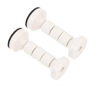 LOORGVEL 2 pièces Stabilisateurs Tête Lit Réglables Butée Cadre Lit Entretoises Réglables pour Fixer et Stabiliser Protection Murale Silencieuse Installation Facile Blanc