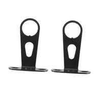 LOORGVEL 2 pièces Support de Lampe Frontale Vélo Fixation Fourche pour Double Éclairage Antidérapant et Robuste pour VTT et Vélo de Route Sécurité Nocturne Renforcée