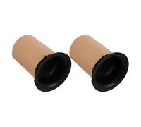 LOORGVEL 2 Pièces Tube Évent du Caisson de Basses en Plastique Khaki Compatible pour Enceinte Guitare et Audio Voiture Installation Facile pour Studio et DIY