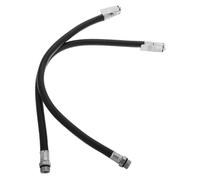 LOORGVEL 2 pièces Tuyau Gonfleur Air Extension Flexible pour Pneus de et Véhicules Électriques Embout Manomètre Pratique et Portable Accessoire Compact pour Gonflage Rapide et