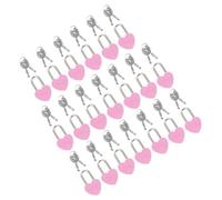 LOORGVEL 20 ensembles Lot de Mini Cadenas Cœur Métal avec Clé Petit Verrou Décoratif Sécurisé pour à Dos Valise Journal Intime et Boîte de Rangement