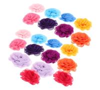 LOORGVEL 20 Pièces Colliers pour Animaux avec Chiffon Colorées Accessoires Noeud Floral et Confortable pour Chiens et Décoration pour et