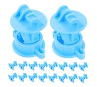 LOORGVEL 20 pièces Isolateurs pour Clôture Électrique Accessoires DIY pour Piquets de Ferme Plastique à Lusure Support Fil sans Perte Dénergie Installation Facile