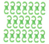 LOORGVEL 20 pièces Lot de Clips de Gestion Câbles Vert Fixation Tube Frein et Dérailleur avec Attache pour VTT et de Route