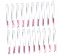 LOORGVEL 20 pièces Lot de Tubes de Mascara Vides avec Brosse à Cils Transparentes Réutilisables Set Applicateurs Maquillage Léger et Portable pour Extensions et Retouches